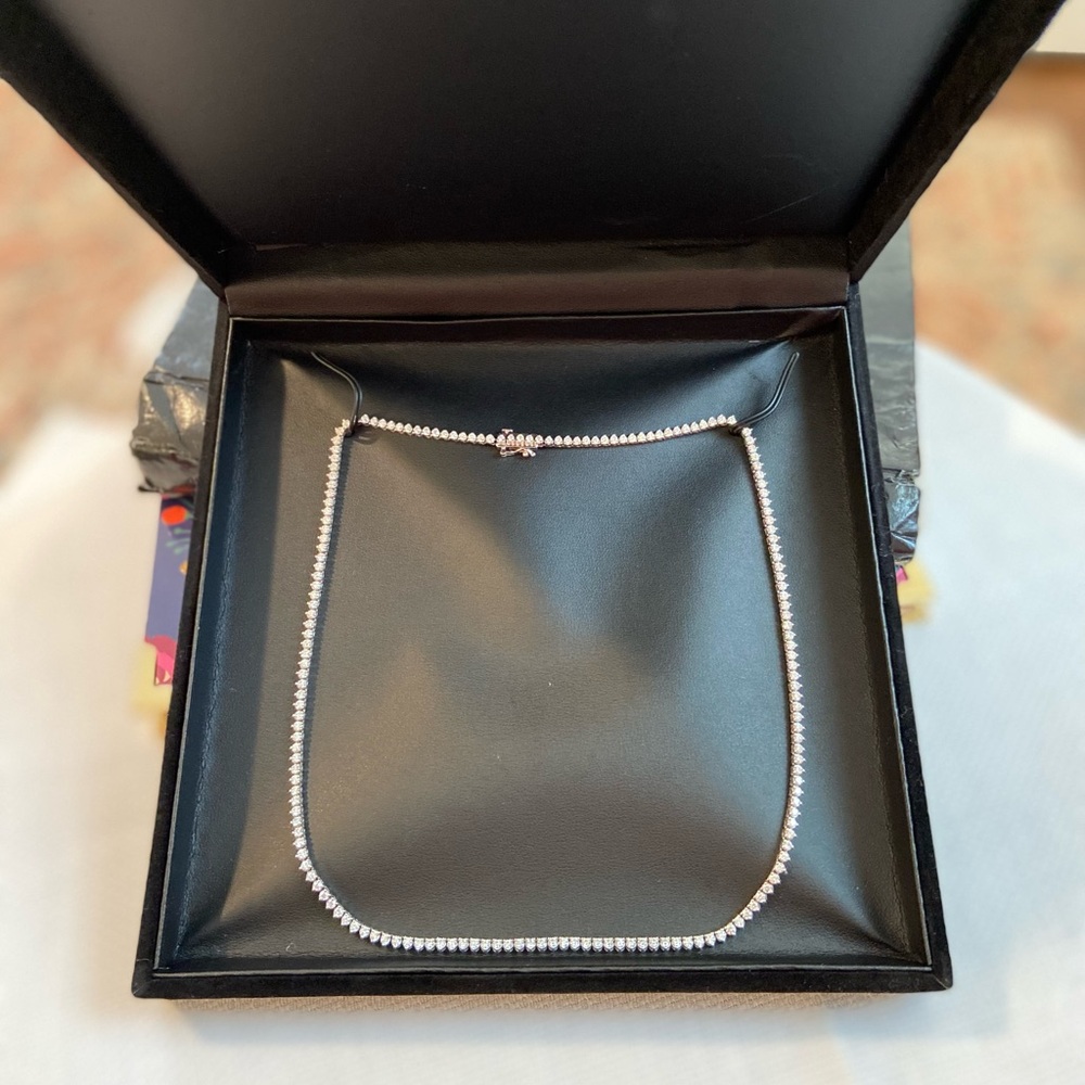 Gorgeous diamond tennis necklace!